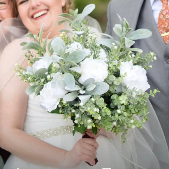 Hobby Lobby Accessories - HANDMADE minimalist neutral bridal bouquet